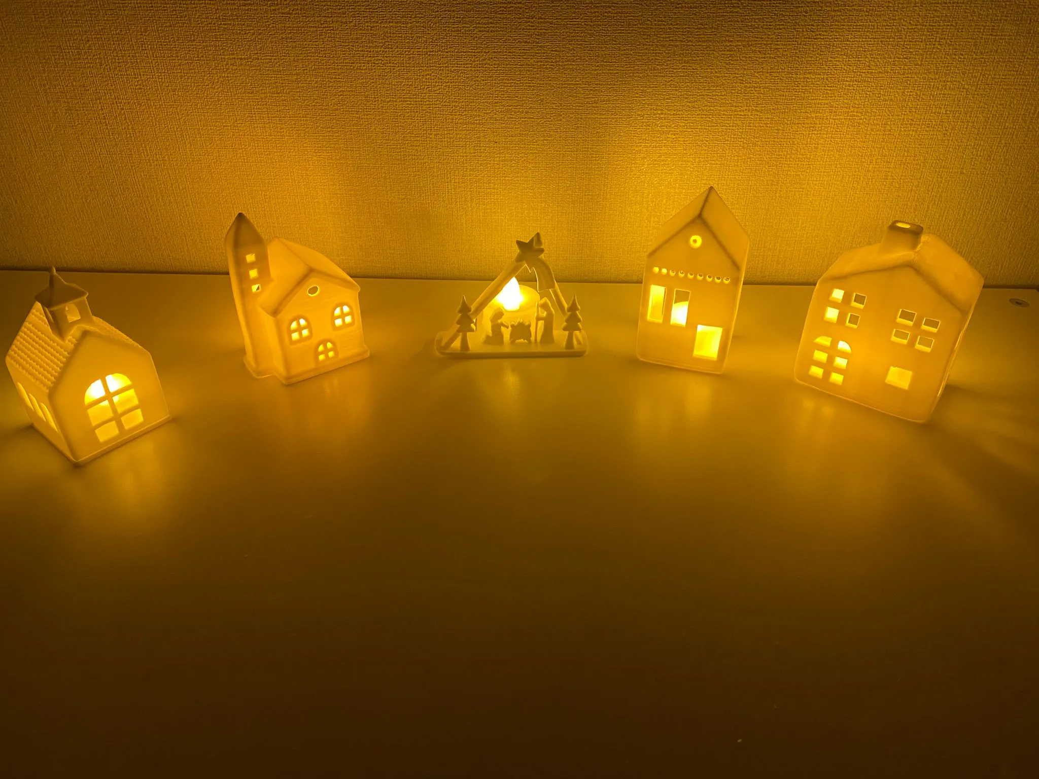 Teelichthäuser-Set als Deko